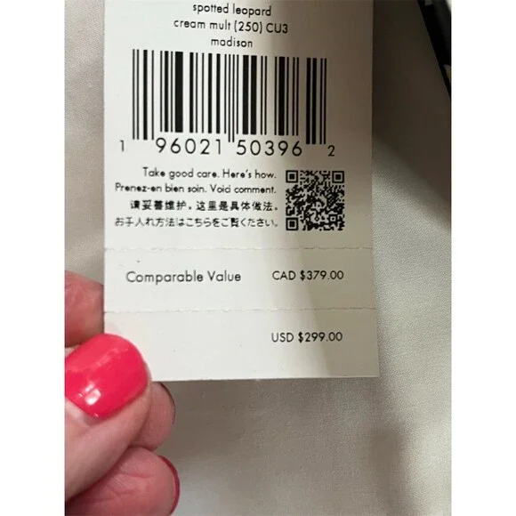 Kate Spade New York Madison Small Flap Crossbody Bag Black Leopard Print - Picture 9 of 10